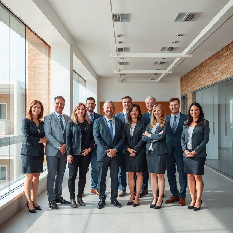 Grupni portret tima konzultanata Kovačević & Horvat u modernom osječkom uredu